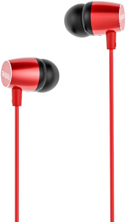 Aiwa Inear Wired Headphones Red