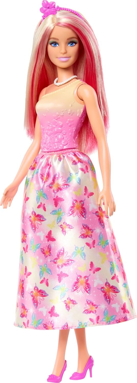 Barbie Royal Doll With Pink & Blonde Fantasy Hair