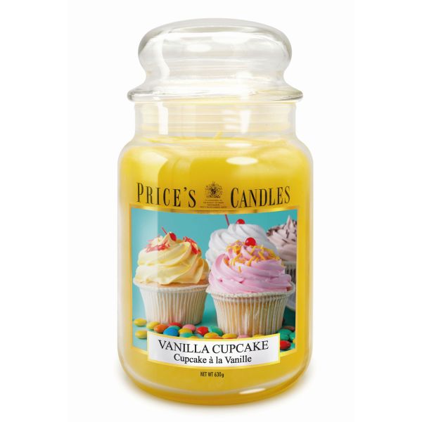 Prices L Scented Candle Jar 630G Burntime 150H Vanilla Cupcake