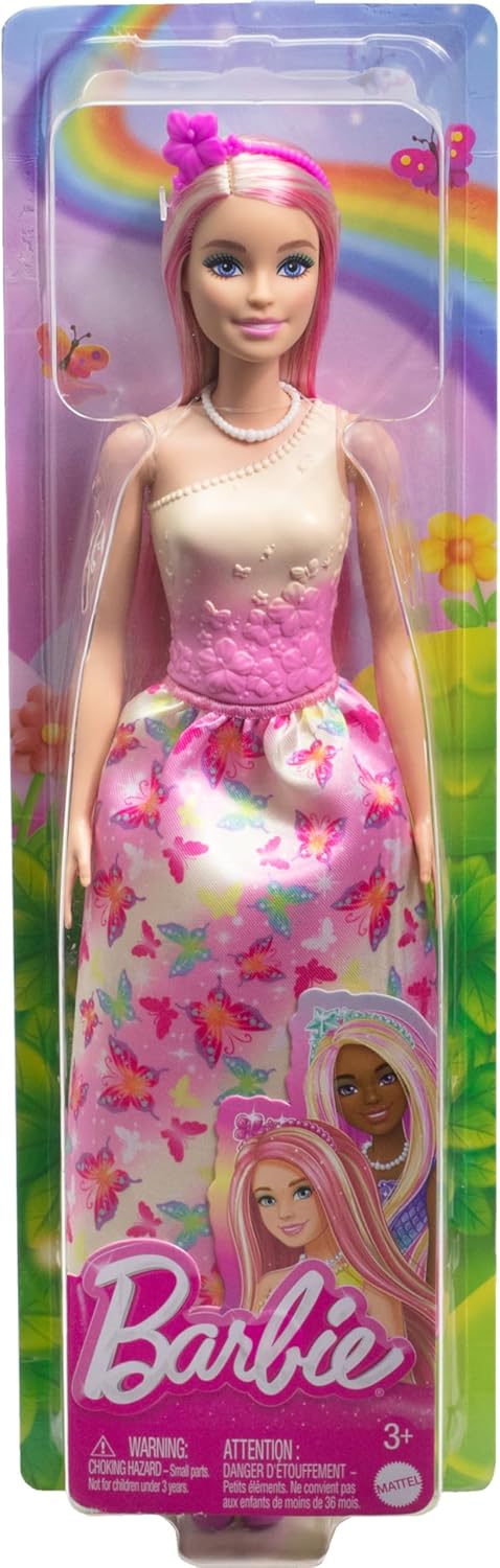 Barbie Royal Doll With Pink & Blonde Fantasy Hair