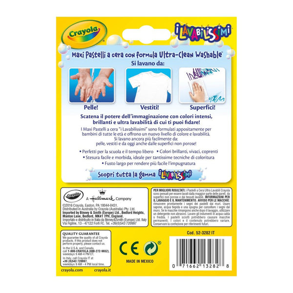 Crayola 8 Ultra-Clean Washable Jumbo Crayons - Toddler Art Set