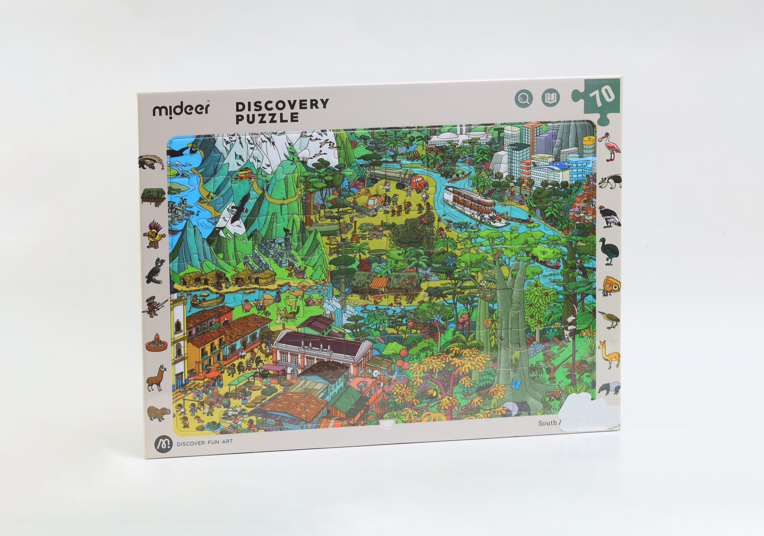 Mideer Discovery Puzzle Big & Small World - South America 70P