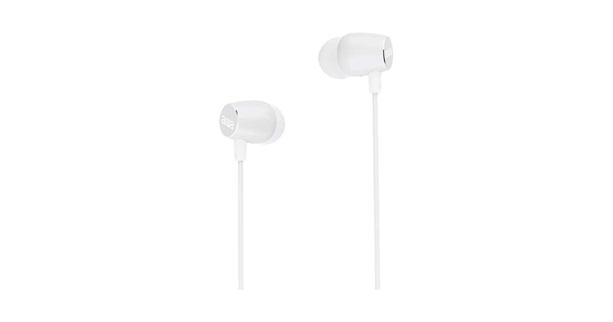 Aiwa Inear Wired Headphones White