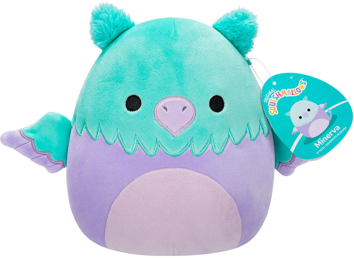 Squishmallows Med Plush 12 Minerva Aqua And Purple Griffin