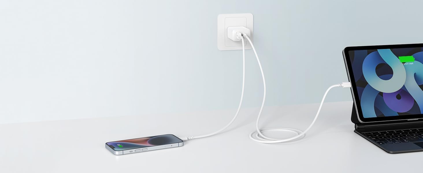 Anker 20W Wall Charger (2 Ports)White