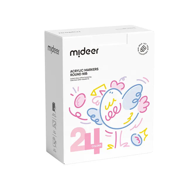 Mideer - Acrylic Markers Ultra -Round Nib24