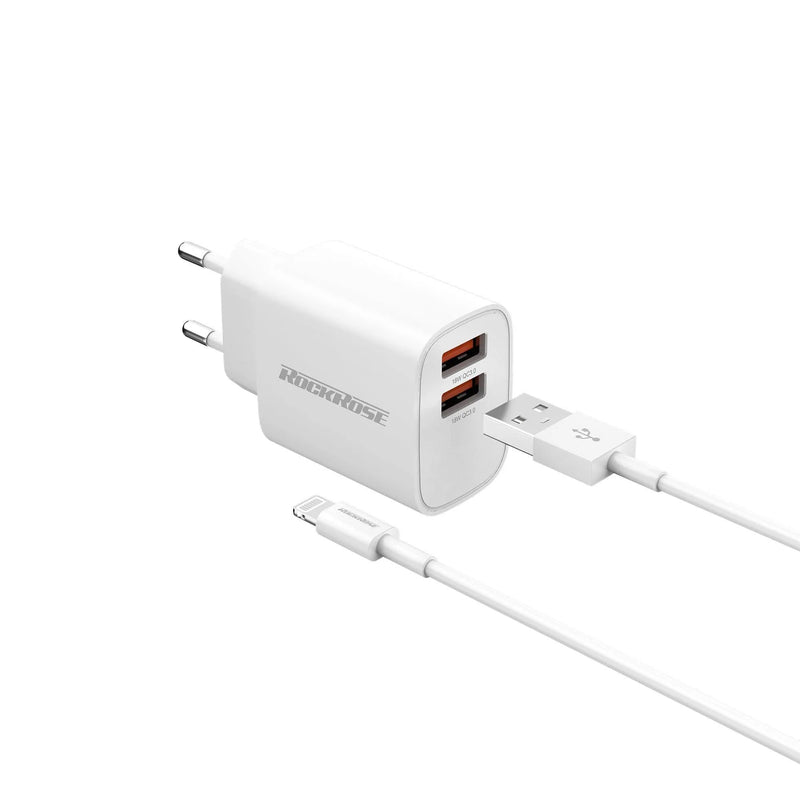 MILI 18W Dual Port Quick Charge & Data Sync Lightning Cable