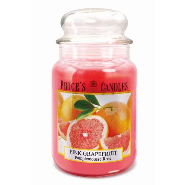 Prices L Scented Candle Jar 630G Burntime 150H Pink Grapefruit