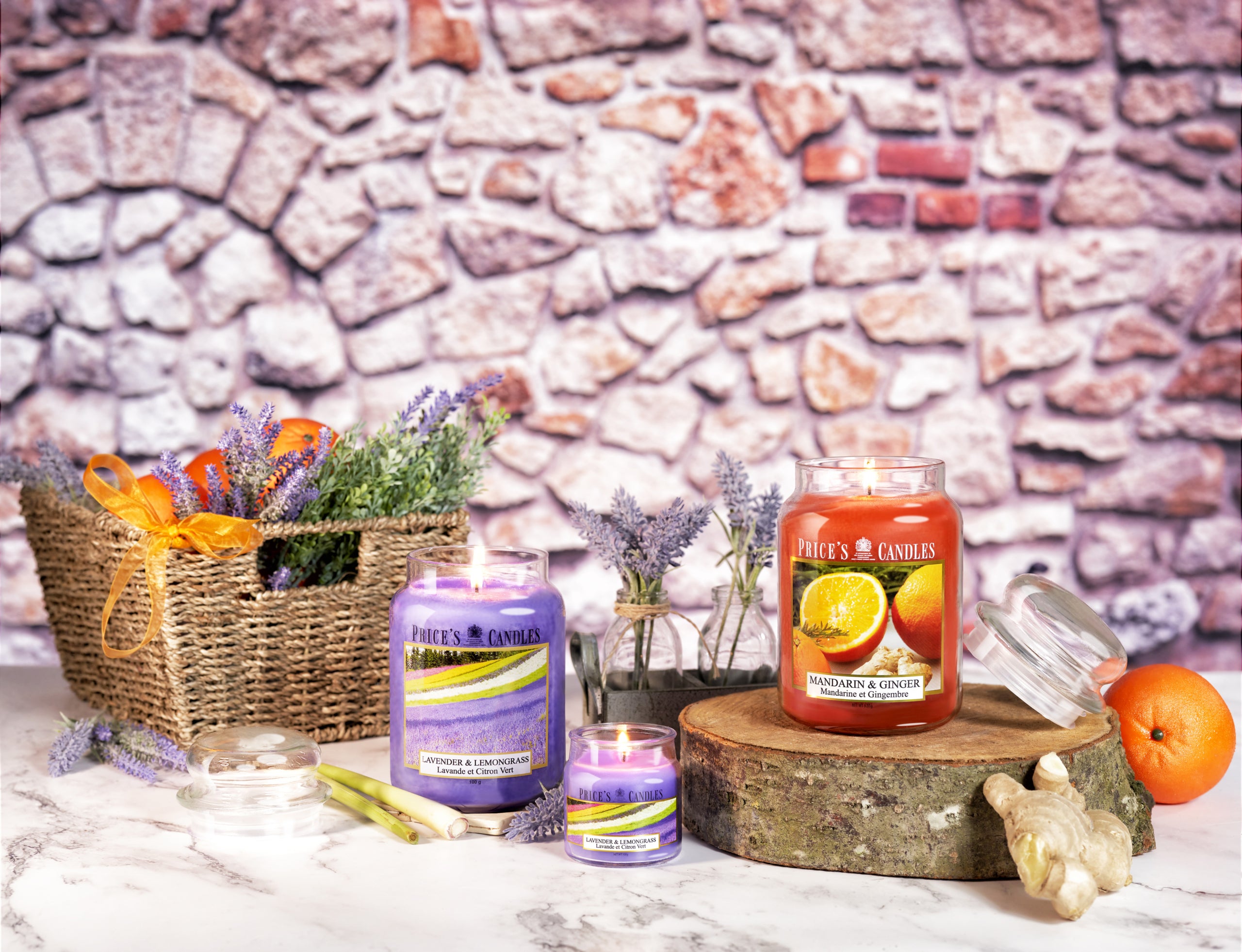 Prices L Scented Candle Jar 630G Burntime 150H Lavender & Lemongrass