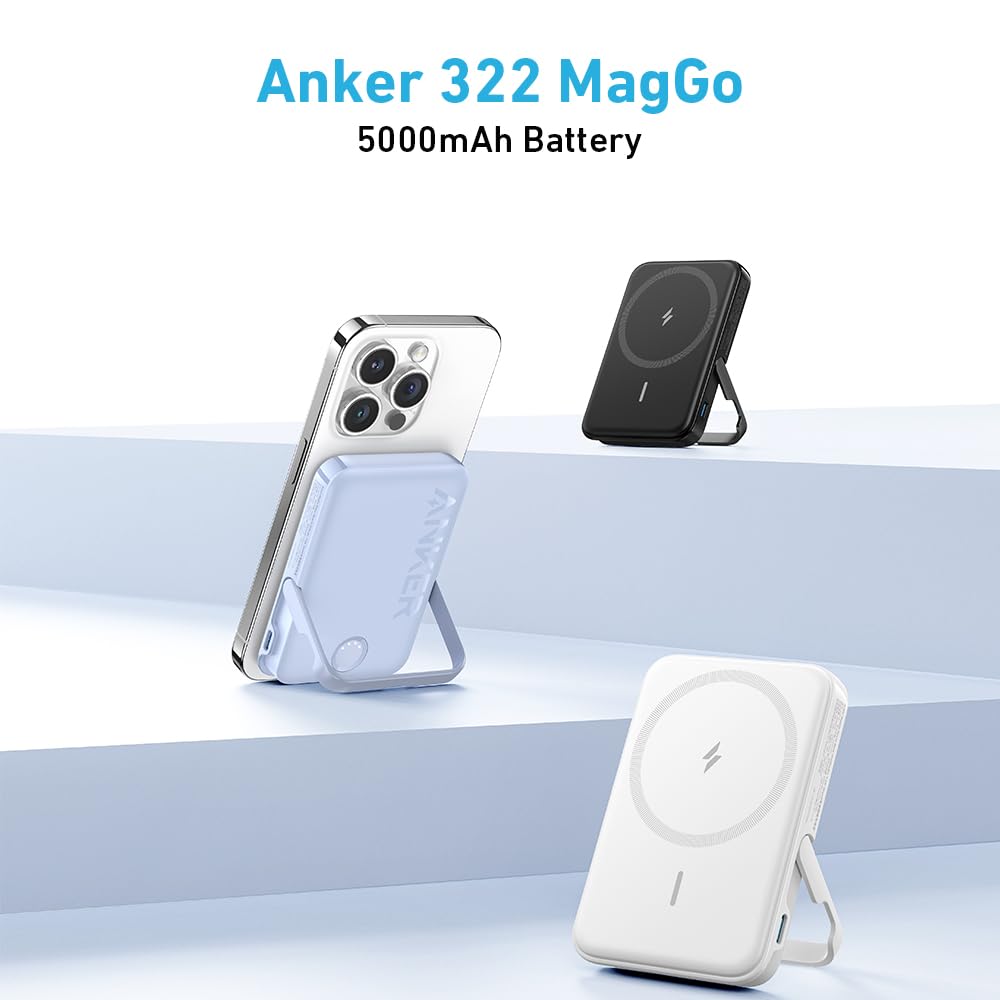 Anker 322 MagGo Battery (PowerCore 5K - 7.5W ) White