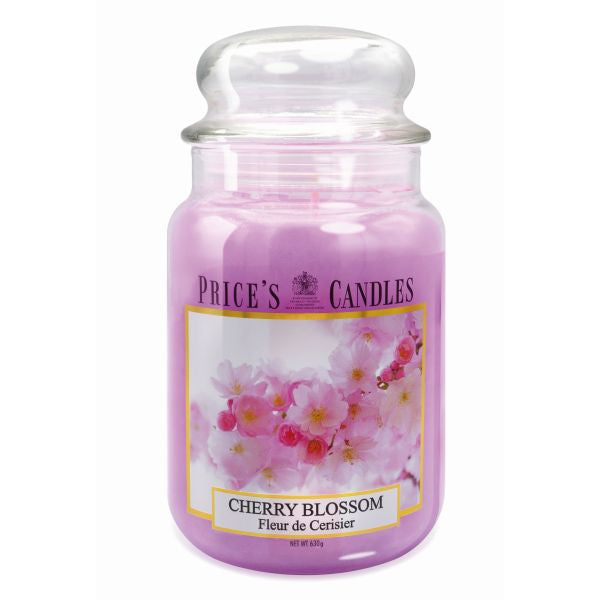 Prices L Scented Candle Jar 630G Burntime 150H Cherry Blossom