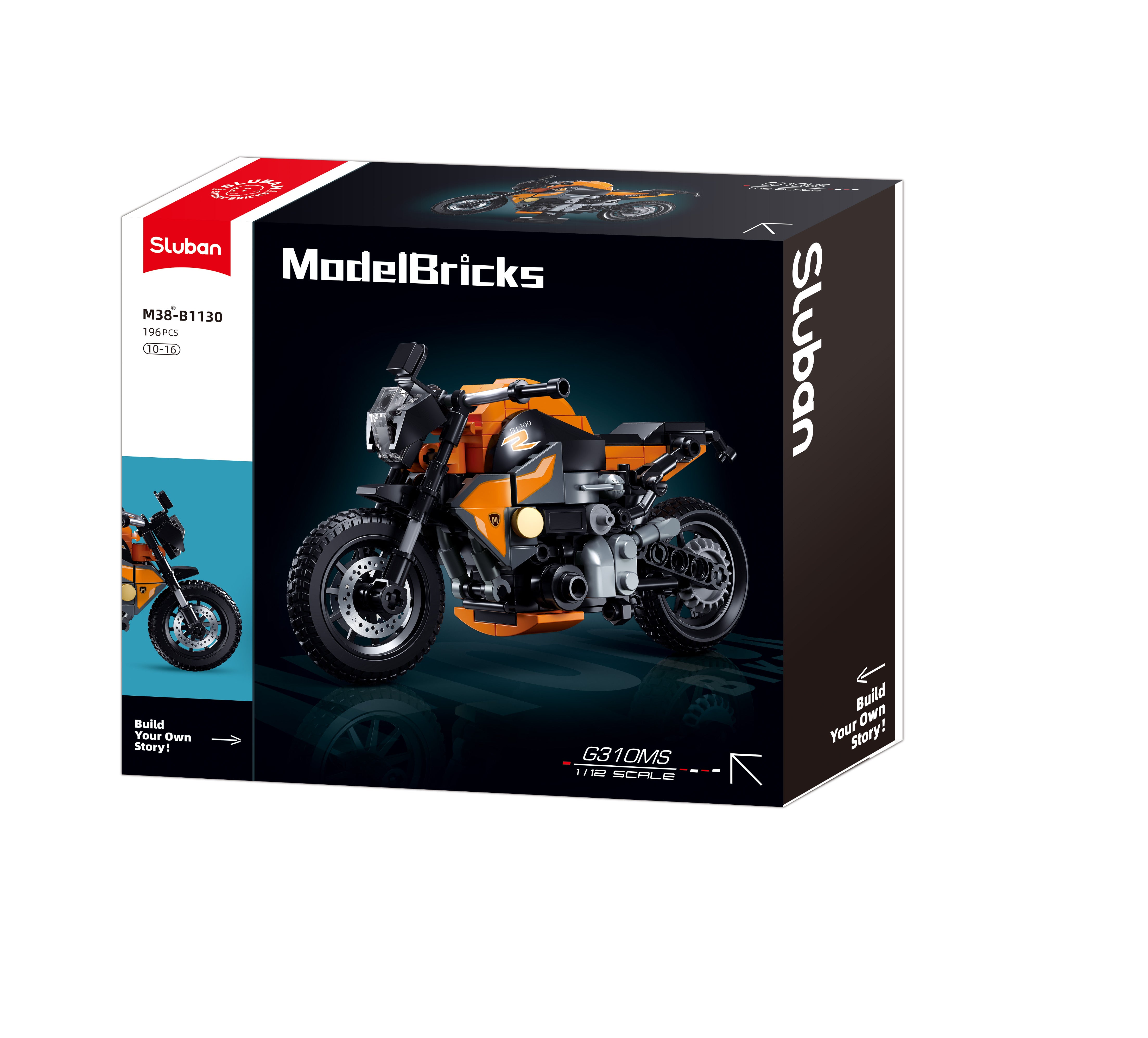 Sluban Modelbricks G310Ms Motorcycle 1.12 196 Pcs