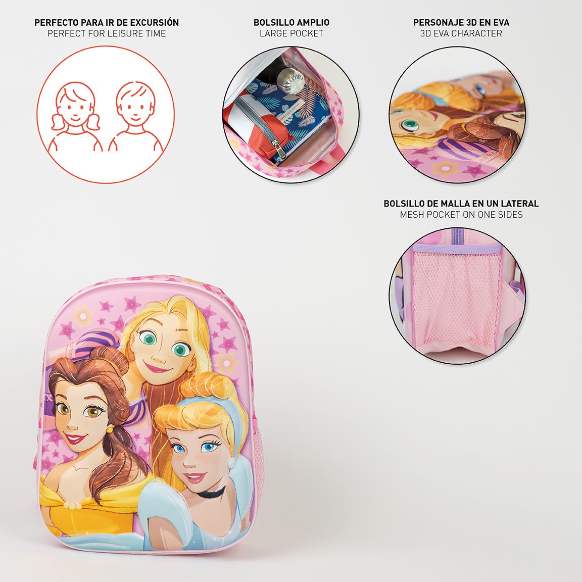 Cerda - Kids Backpack 3D Princess