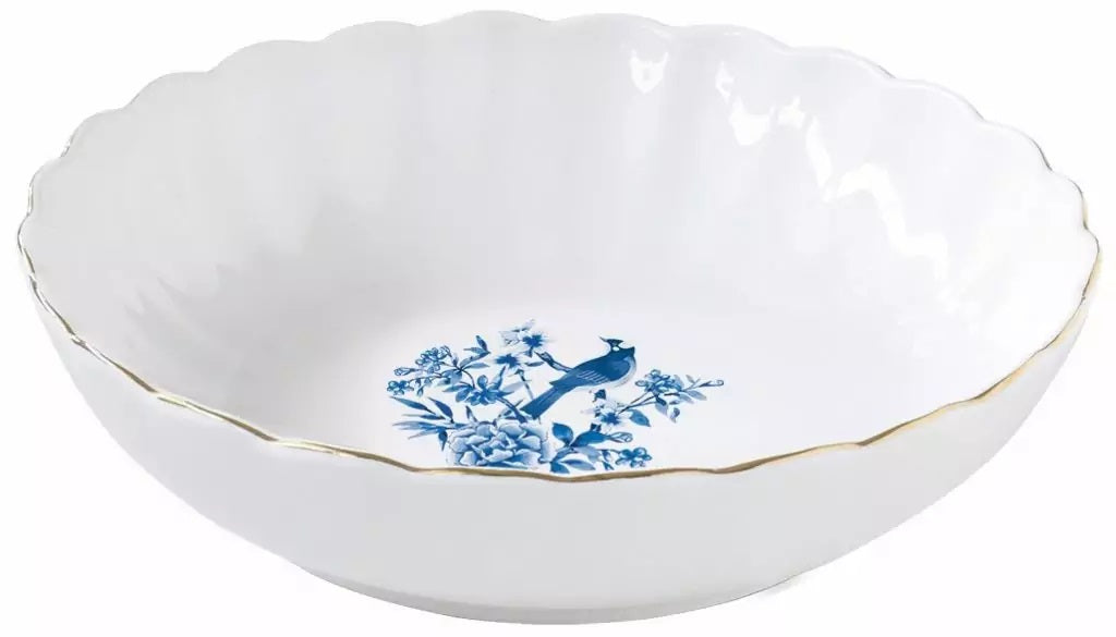 Easylife Paradise Garden 20Cm Soup Plate White & Blue