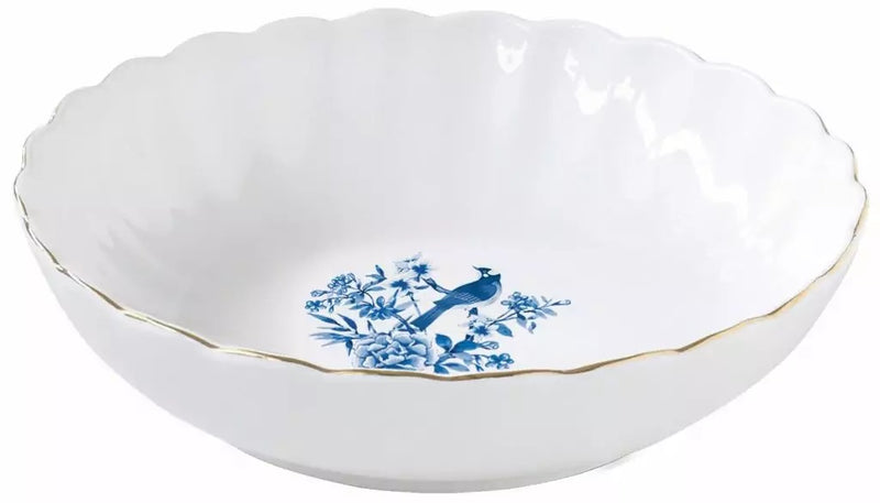 Easylife Paradise Garden 20Cm Soup Plate White & Blue