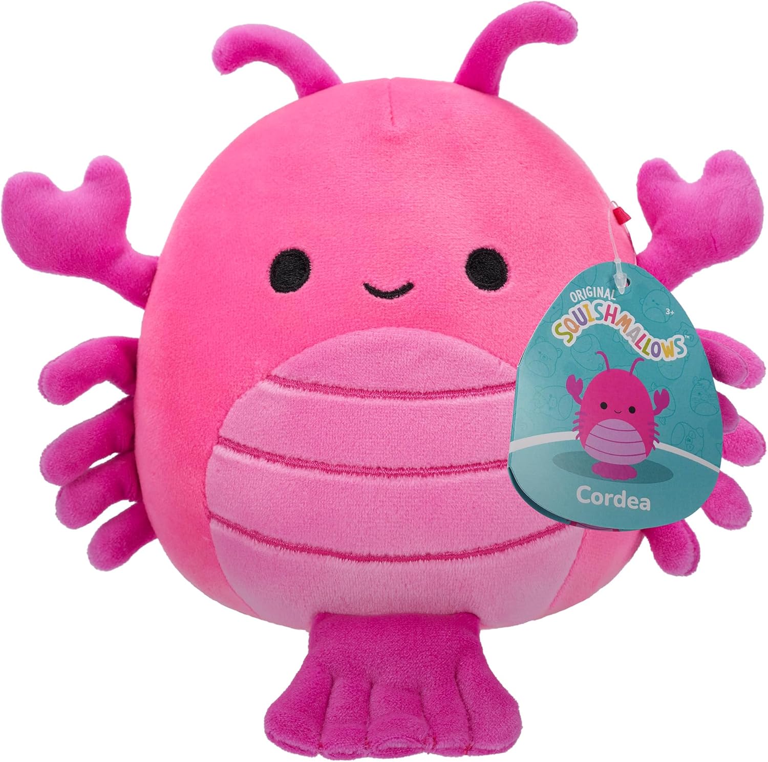 Squishmallows Little Plush 7.5 Cordea The Hot Pink Lobster