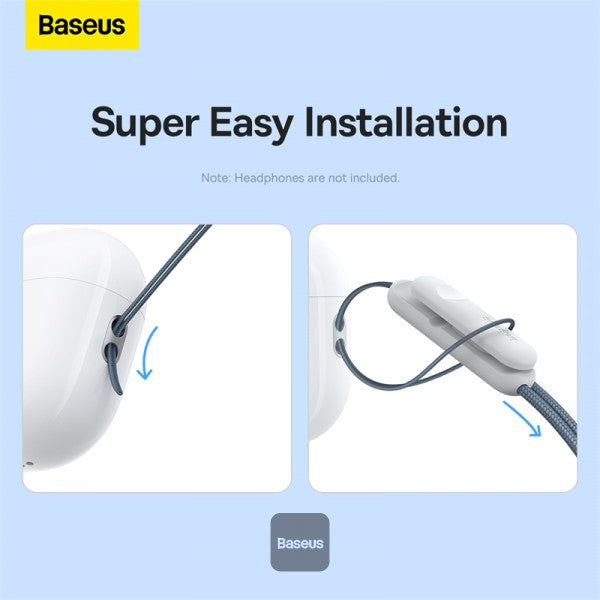 Baseus Crystal Series Earphone Lanyard Gray