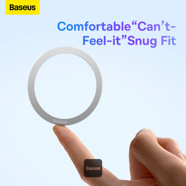 Baseus Halo Series Magnetic Metal Ring（2pcs/pack）Silver