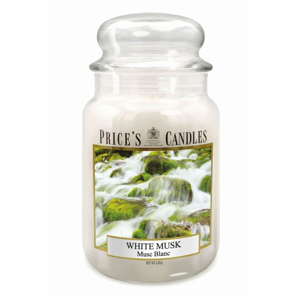 Prices L Scented Candle Jar 630G Burntime 150H White Musk