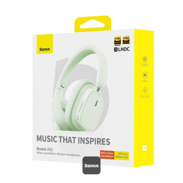 Baseus Bowie H1i Noise-Cancellation Wireless Headphone Green