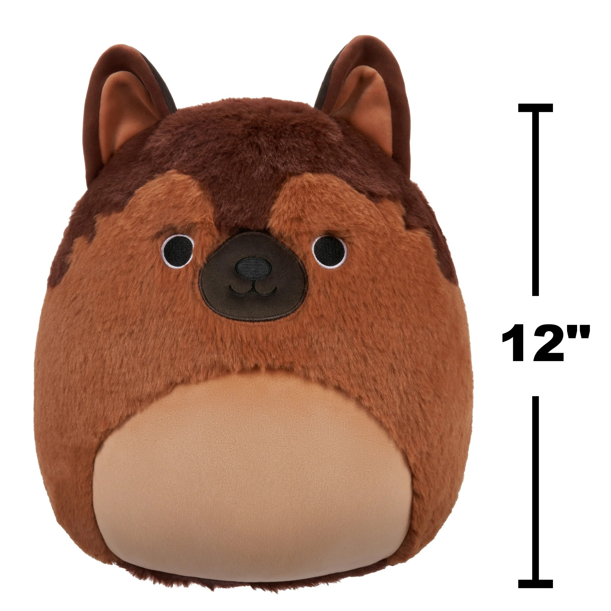 Squishmallows Med Plush 12 Fuzza Mario Brwn German Shepard