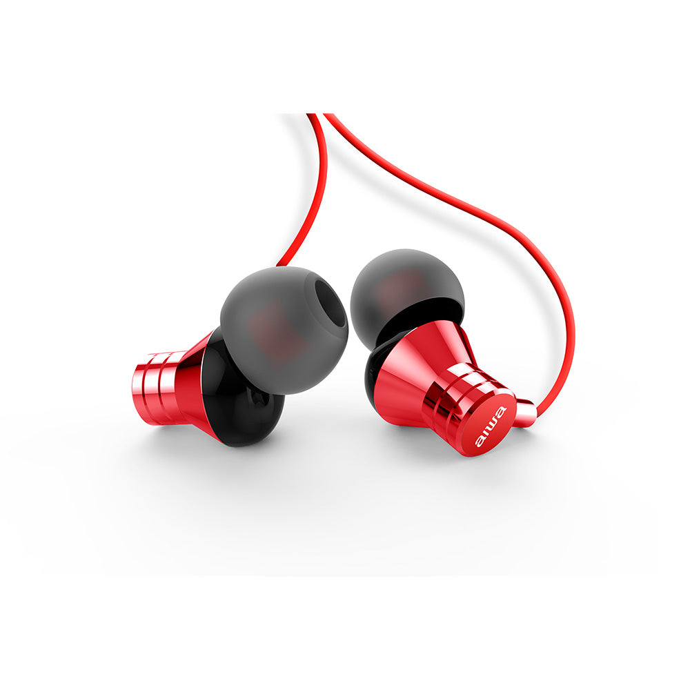 Aiwa Earphones with Microphone Type-C Red