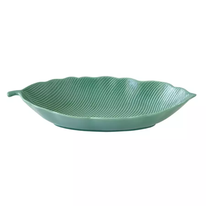 Easylife Madagascar 30X13Cm Tropical Leaf Bowl Light Green