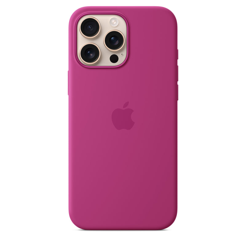 iPhone 16 Pro Max Silicone Case with MagSafe - Fuchsia