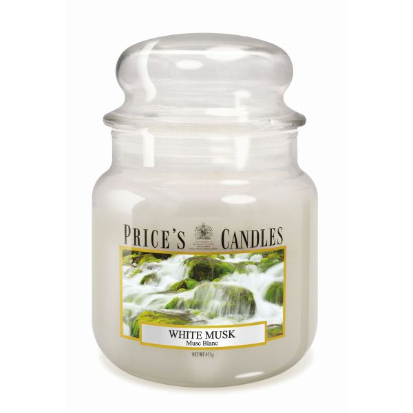 Prices M Scented Candle Jar 411G Burntime 90H White Musk