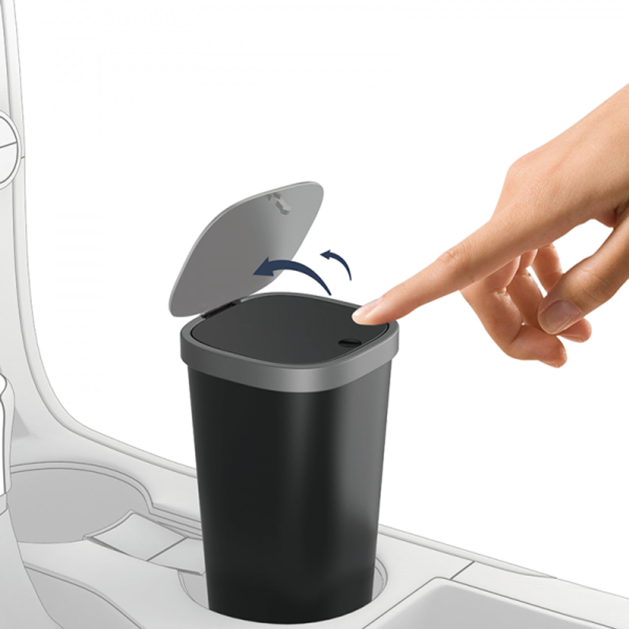 Wiwu Trash Can in-Car CH020-Black