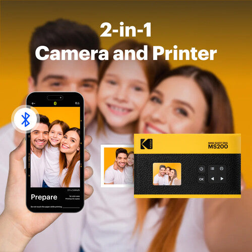Kodak Mini Shot 2 Era Instant Camera and Photo Printer MS200 - Black