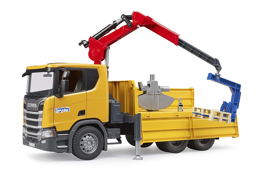 Bruder - Scania Construction Truck With Crane & Pallets