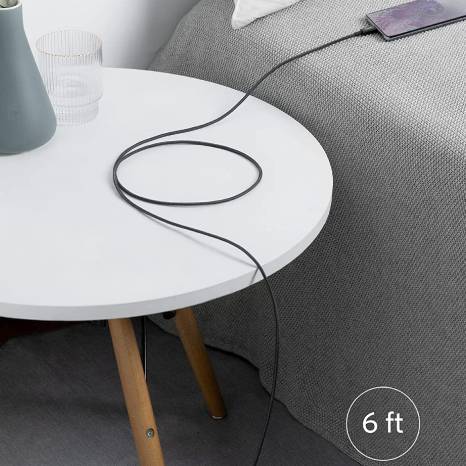 Anker New Nylon USB-C to USB-C 2.0 Cable 6ft Black