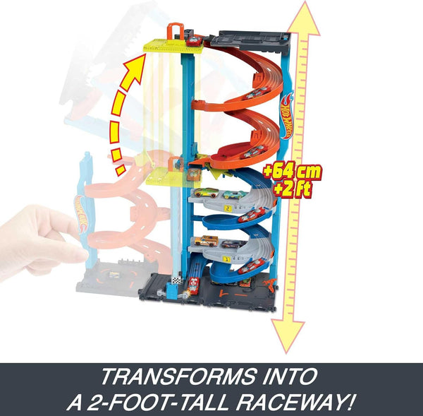 Hot Wheels City Transforming Race Tower