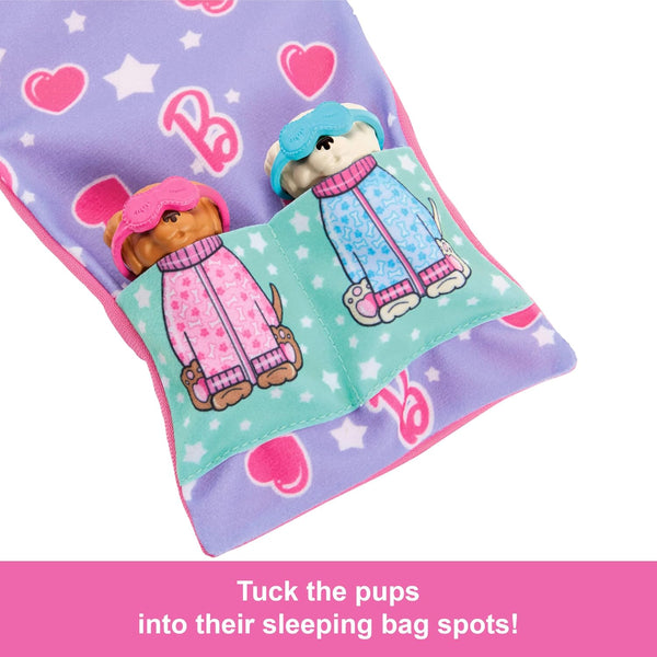 Barbie Puppy Slumber Party Set - Mattel Pet Sleepover Doll Play