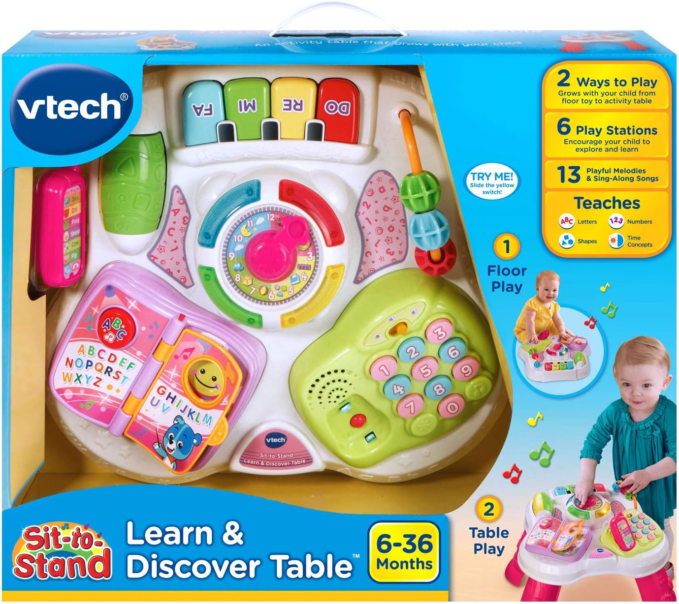 Vtech - Play & Learn Activity Table (Pink)