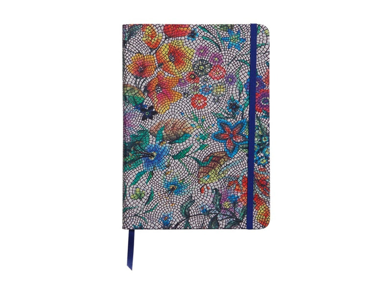 C.F CELESTE Leather Soft Cover A5 Lined Notebook Multicolored Flowers