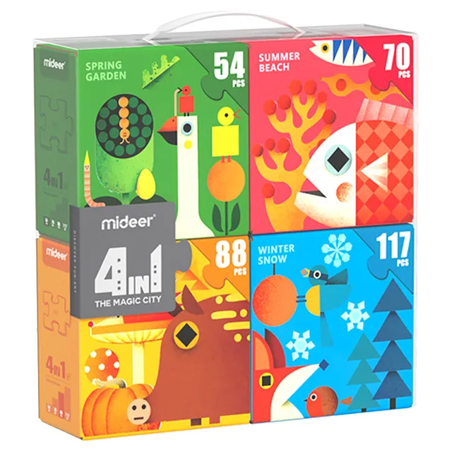 Mideer - 4 In 1 Puzzle Seasons