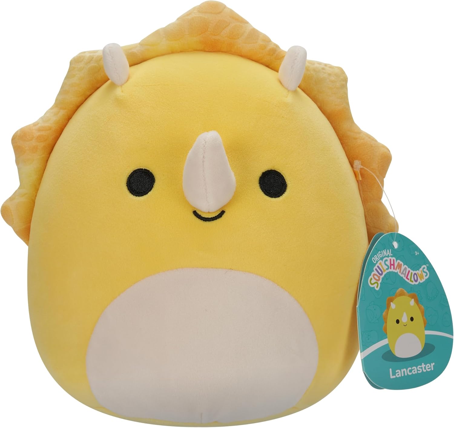 Squishmallows Little Plush 7.5 Lancaster Yellow Triceratops