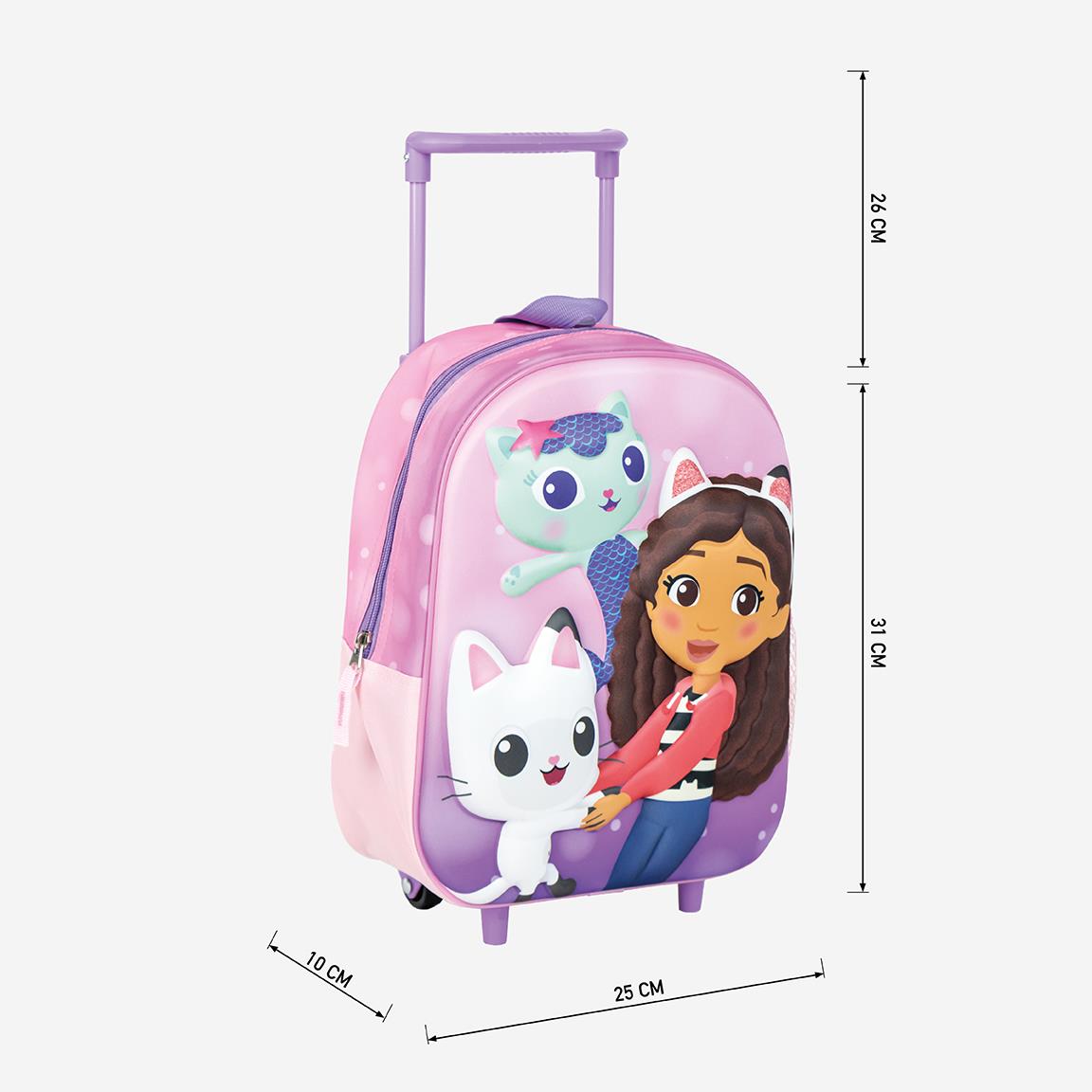 Cerda - Kids Backpack Trolley 3D Gabby's Dollhouse