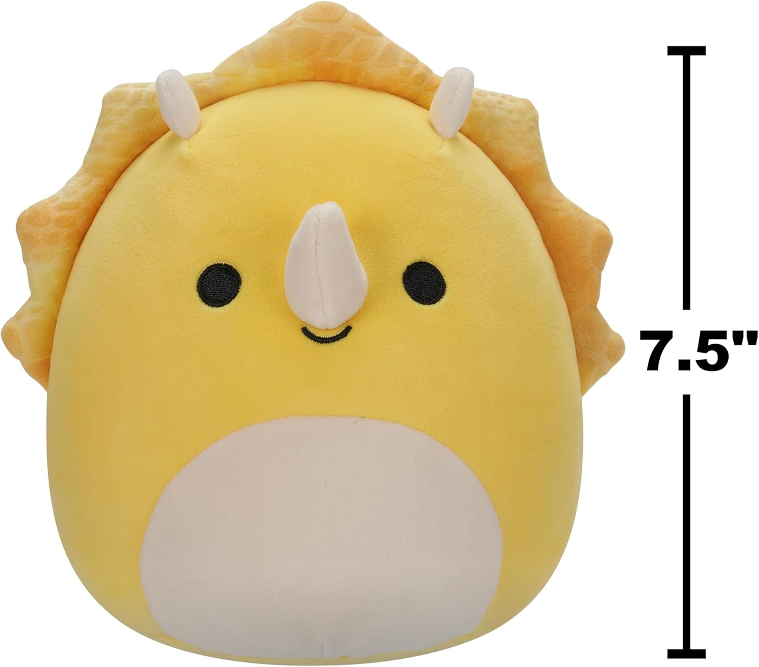 Squishmallows Little Plush 7.5 Lancaster Yellow Triceratops