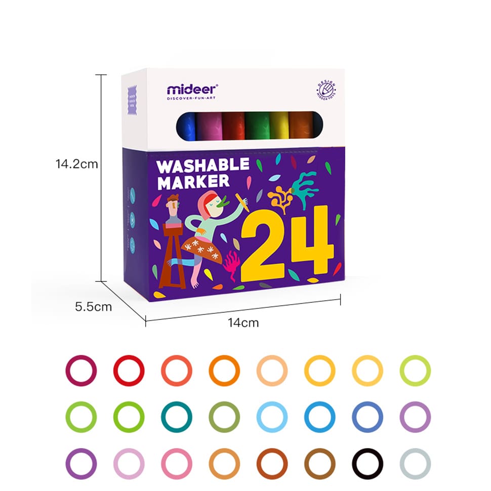 Mideer - Washable Marker-24