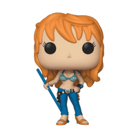 Funko Pop Animation One Piece Nami with Bo Staff #328 Vinyl Figure, 4 in