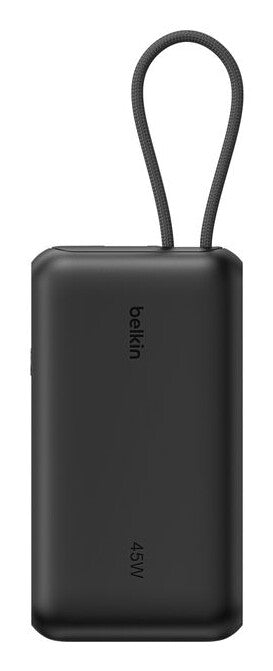 Belkin UltraCharge Power Bank 10K - Integrated Cable and Display - Black
