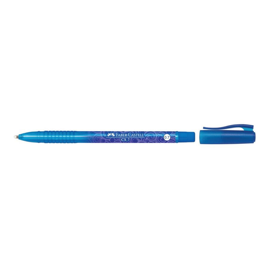 Faber-Castell CX Silk Ballpoint Pen 0.7 mm, Blue Ink, Box of 10