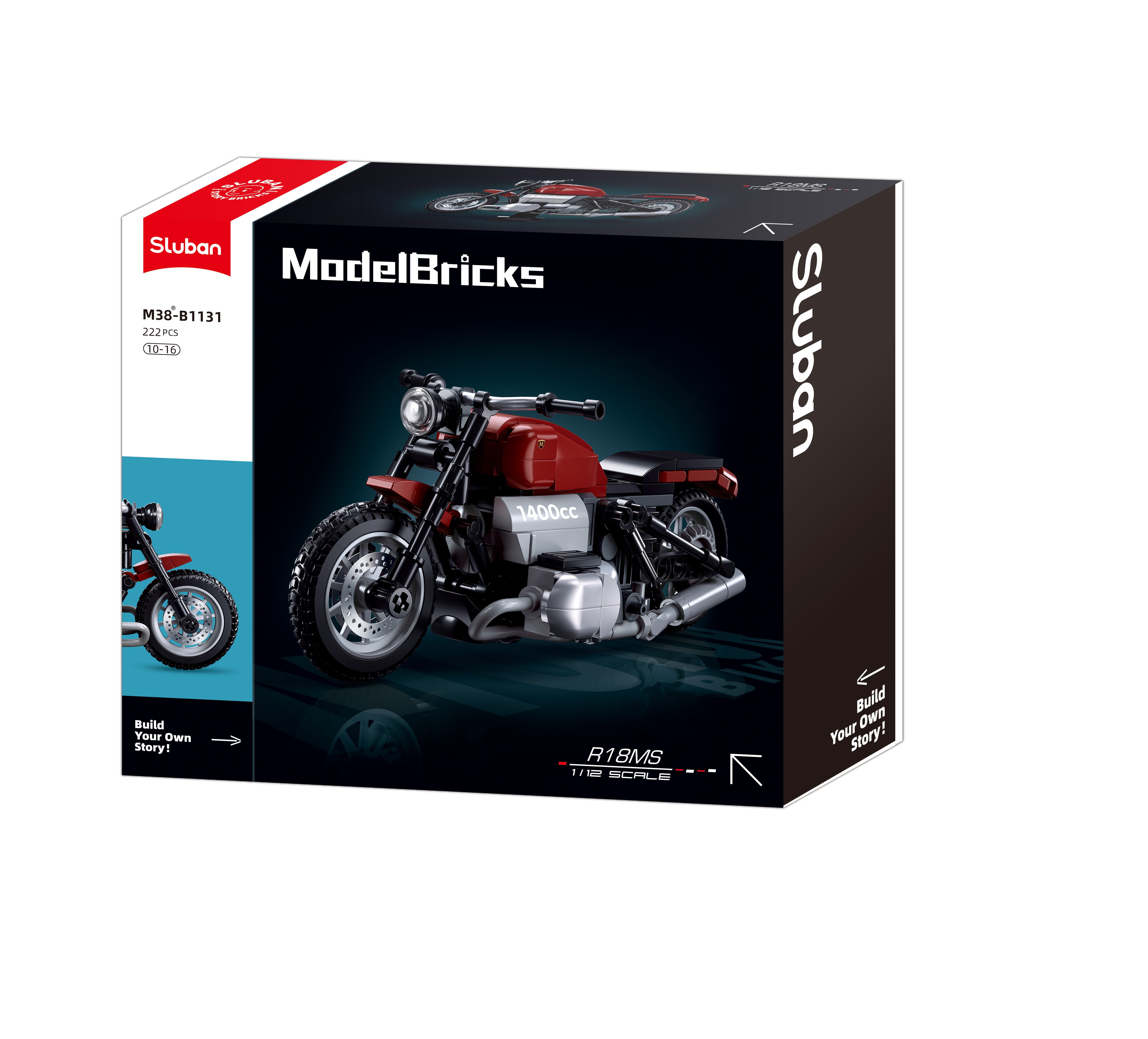 Sluban Modelbricks R18Ms Motorcycle 1.12 222 Pcs