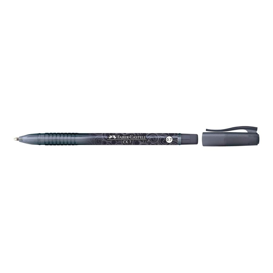 Faber-Castell CX Silk Ballpoint Pen 0.7 mm, Black Ink, Box of 10