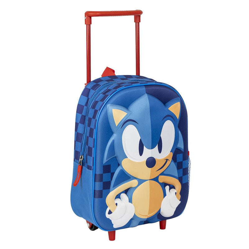 Cerda - Kids Backpack Trolley 3D Sonic