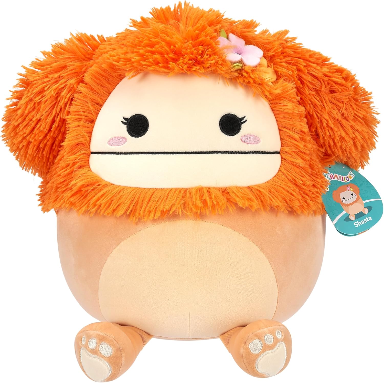 Squishmallows Med Plush 12 Shasta The Light Orange Bigfoot