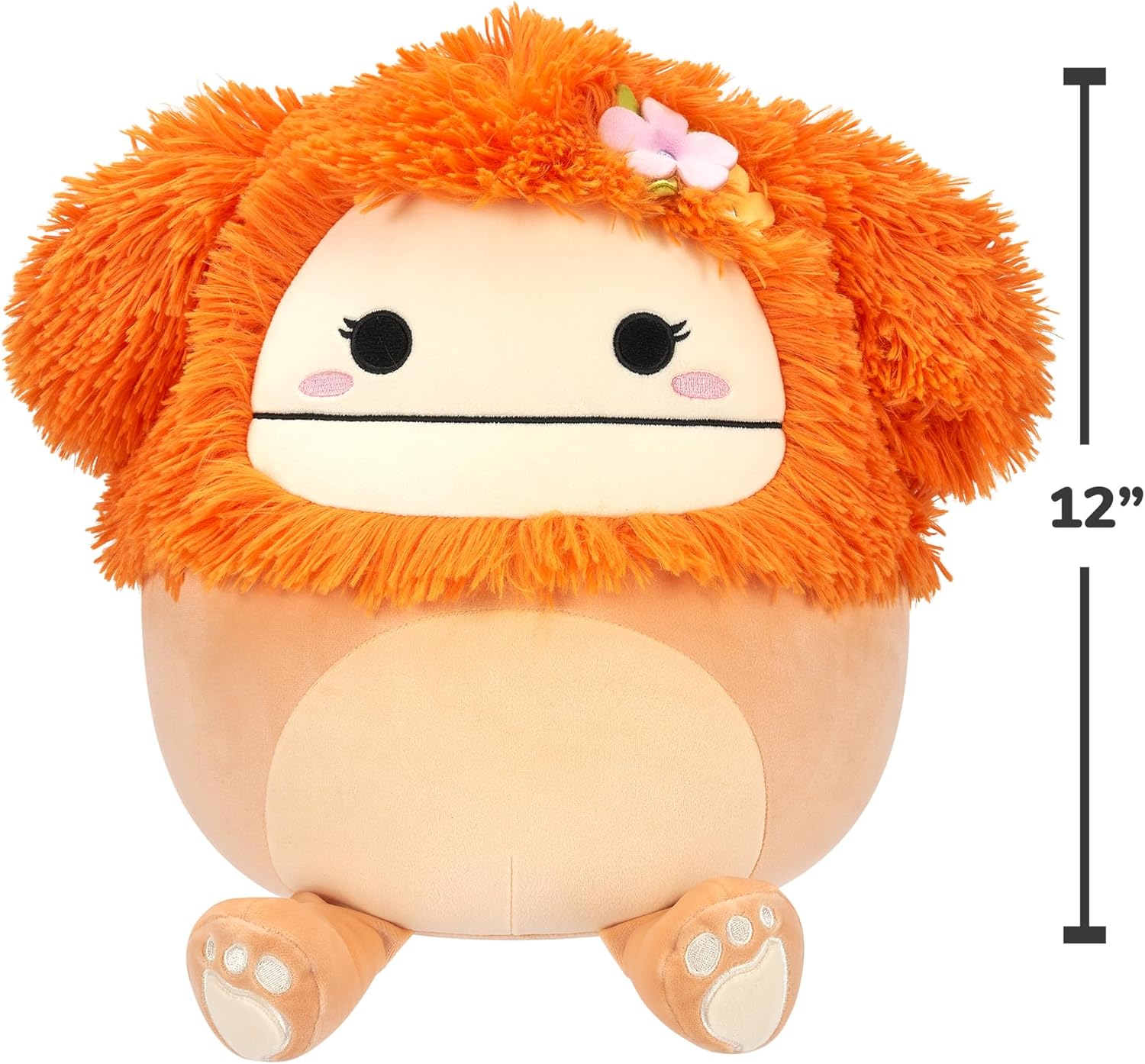 Squishmallows Med Plush 12 Shasta The Light Orange Bigfoot